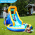 Factory Direct Sales Indoor and Outdoor Children's Inflatable Slide Single Slide Start Children's Small Water-Spraying Slide Inflatable Castle