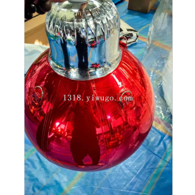 Gold and Silver Red Inflatable Mirror Ball Inflatable Mirror Ball Christmas Window Metal Hanging Ball Ornament Ball Bigshin