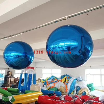 Yiwu Factory Direct Inflatable Toys Mirror Ball Golden Silver Colorful Red Shopping Mall Bar Holiday Decoration