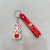 Creative Rabbit Year Flexible Rubber Key Chain Cartoon Rabbit Key Accessories Three-Dimensional Doll Pendant
