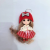 Exquisite Cute Hooded Ankle Biter Trim Flower Ragdoll Doll Pendant Exquisite Ornaments
