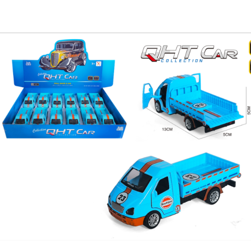 跨境1:32  合金货车汽车模型 益智玩具男孩生日礼物 回力摆件