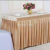 Customized Hotel Wedding Tablecloth Buffet Party Table Top Double-Layer Skirt Birthday Activity Solid Color Western Table Cover