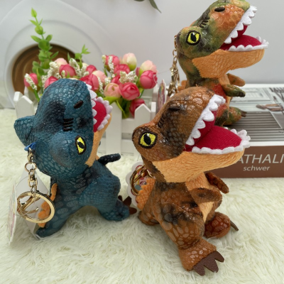 Domineering Replica T-Rex Export Toys Doll Keychain Dinosaur Toy Bag Package Pendant Wholesale Supply