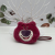Strawberry Bear Hand-Held Coin Purse Strawberry Bear Children Handbag Pendant Creative Lipstick Key Storage Bag Doll