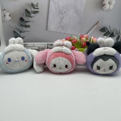 New Fragrance Adorable Rabbit a Coin Purse Sanrio Series Plush Key Chain Pendant Bag Ornaments Wholesale