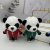 Creative Standing Chinese Panda Plush Doll Keychain Children's Schoolbag Pendant Ornaments Panda Park Doll Fashion