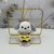 Cartoon Cute Hamburger Dog Puppy Dog Plush Doll Keychain Children's Schoolbag Pendant Bag Ornaments Fashion Supply