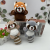 Cute Little Panda Doll Plush Toys Mini Long Tail Panda Pendant Keychain Children Doll Bag Ornaments