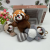 Cute Little Panda Doll Plush Toys Mini Long Tail Panda Pendant Keychain Children Doll Bag Ornaments
