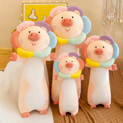 Plush Doll Customized Standing Posture Lying Colorful Pig