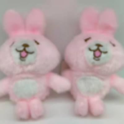 Plush Toy Spot Customized 4-Inch Pendant Pink Rabbit