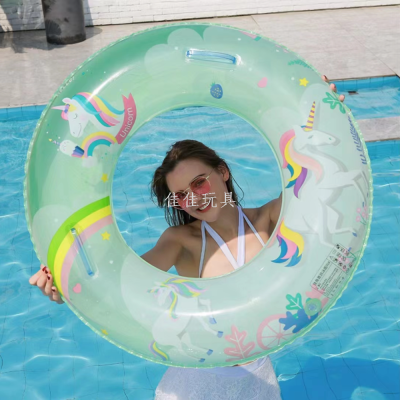 Sequined Checkered Swimming Ring Thicker Inflatable Ins Swim Ring Underarm Swimming Ring