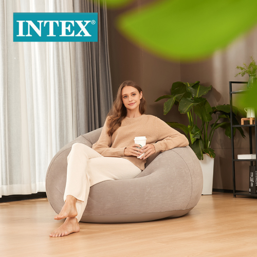 intex68579 gray striped inflatable sofa home leisure lazy sofa modern & minimalism inflatable toys
