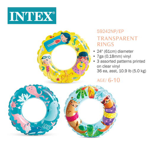 intex59242 children‘s inflatable swimming ring summer swimming pool cartoon waist ring baby underarm swimming ring inflatable toy
