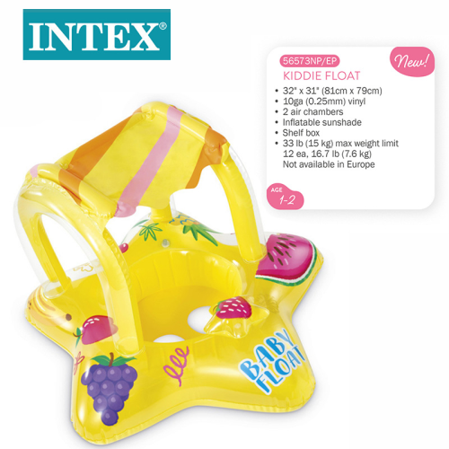 intex56573 fruit pattern star-shaped covered baby seat inflatable seat sunshade seat