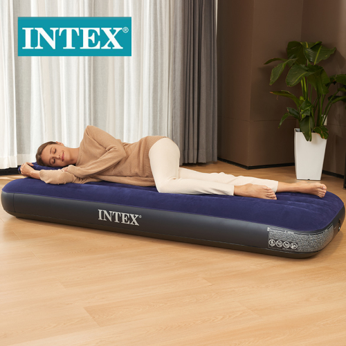 intex mattress outdoor camping flocking line pull air bed inflatable mattress vehicle-mounted inflatable bed