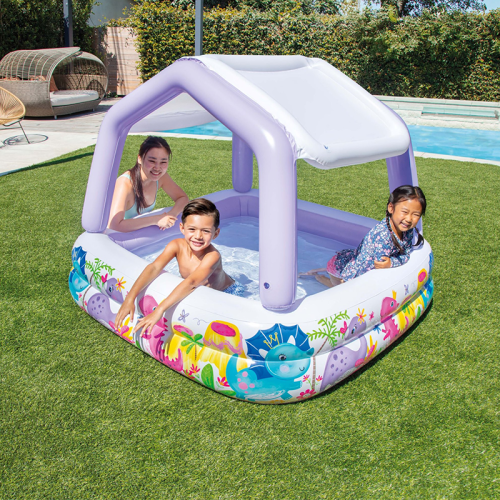 intex57470 underwater world sunshade family inflatable pool children outdoor entertainment swimming pool inflatable toys