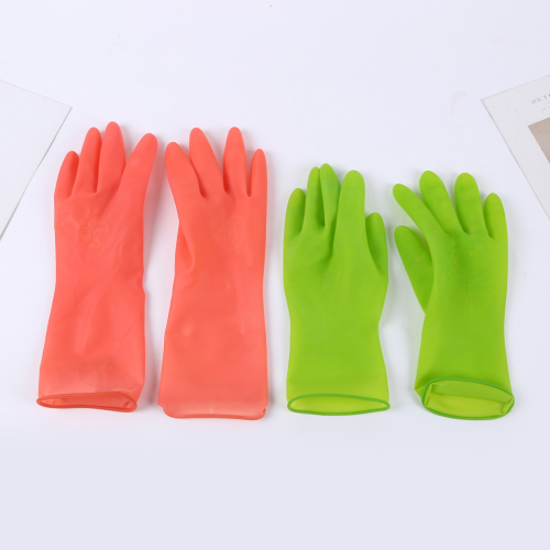 Small Hand Color Latex Rubber Kitchen Dishwashing Gloves Thin Children‘s Labor Protection Work Gloves Household Cleaning Gloves