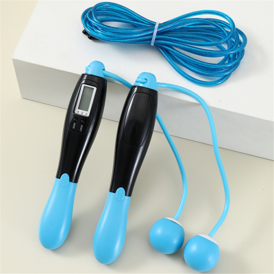 Electronic Counting Non-Slip Handle Dual-Use Steel Wire Jump Rope Yi Cai Produced for Training Skipping Rope Multi-Field Application