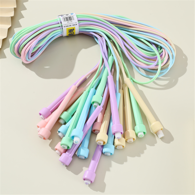 Simple Design Macaron Color Pen Handle for More than PVC Skipping Rope Occasions, It Is Not Easy to Get Rid of the Hand When Applicable to Sports