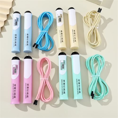 factory direct sales senior high school entrance examination training counting with more than steel wire jump rope venues can record the number of turns student skipping rope