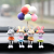 Cute Hat Mengmeng Bunny Doll Wholesale Moss Micro Landscape and Car Decoration Keychain Accessories Wholesale
