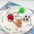 Creative Simulation Football Key Ring Pendant PVC Basketball Tennis Rugby Key Chain Activity Gift Wholesale