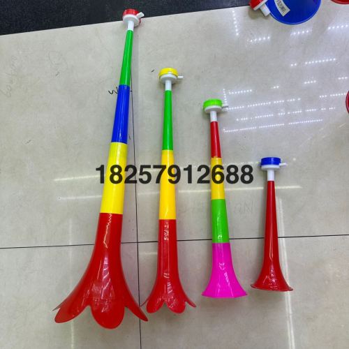 75cm large four-section horn lace large three-section plastic whistle horn lace football match cheering props play