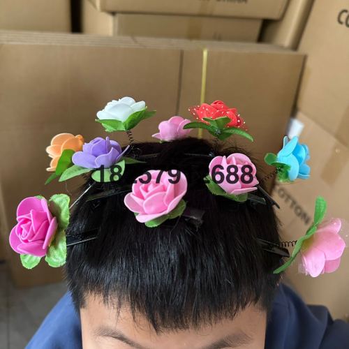 factory flower barrettes rose spring clip selling cute artifact cartoon cute headwear hairpin clip toy