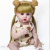 24 "handmade doll realistic 3D soft skin silicone girl toddler reborn baby doll
