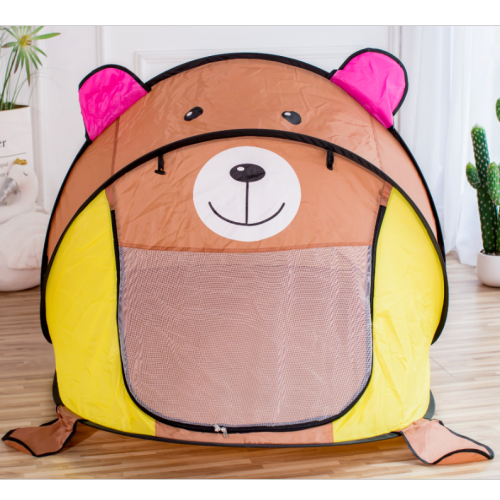Beach tent, dinosaur, piglet, puppy, tiger