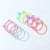 Fluorescent Color Silicone Rubber Bracelet Hand Ring Children's Hair Band Luminous Small Wristband Korean Style Silicone Fluorescent Color Thin Hand