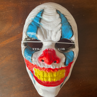 Cross-Border Supply Halloween Ghost Festival Red Nose Clown Mask Performance Horror Props Killer Party Half Face