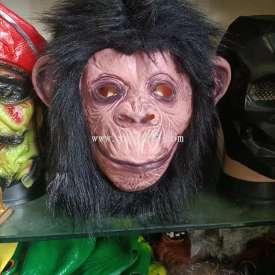 Cross-Border Halloween Mask for Performance Big Ear King Kong Gorilla Mask Dance Mask Monkey Mask Gorilla Head Cover