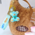 Colorful Resin Teddy Bear Keychain Bag Pendant Decoration Bear Doll Keychains Gradient Gradient Cartoon Pendant