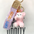 Resin Bear Keychain pvc 3D Cartoon Pendant Cute Anime Key chains kawaii teddy bear Keychain Souvenir Gifts bag charms ornament