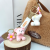 Resin Bear Keychain pvc 3D Cartoon Pendant Cute Anime Key chains kawaii teddy bear Keychain Souvenir Gifts bag charms ornament