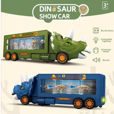 Electric Dinosaur Container Truck Foreign Trade New Toy New Foreign Trade Electric Toy Toys