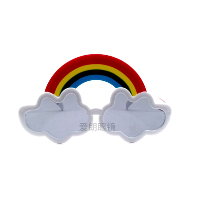 Summer Series Prom Glasses Jelly Sunglasses Birthday Party Rainbow Clouds Glasses Party Rainbow Glasses