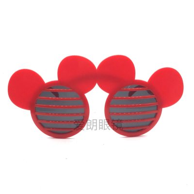 Cartoon Character Anime Cute Amusement Park Photo Concave Shape Outdoor Party Picnic Personality Big Mickey Glasses