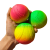7.2cm Rubber Solid Three-Color Elastic Ball Pet Toy Ball