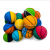 Mini Hollow Squash Rubber High Elastic Ball Children's Toy Net Racket Ball
