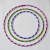 16mm Two-Color Gymnastics Ring Ribbon Laser Children's Hula Ring Training Ring Kindergarten Performance Ribbon Hula Ring