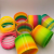 7.5cm Rainbow Ring Colorful Elastic Ring Spring Ring Magic Elastic Ring Children's Educational Toys Stall Toys
