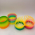 7.5cm Rainbow Ring Colorful Elastic Ring Spring Ring Magic Elastic Ring Children's Educational Toys Stall Toys