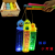 Luminous Cartoon Lantern Rainbow Circle Luminous Rainbow Circle Children's Toy Small Lantern Luminous Toy Stall Toy
