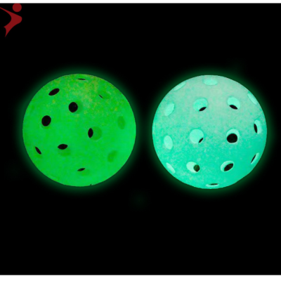 Luminous Pickleball, 40 Holes Pickleball, 74mm, Plastic Micro Floating, Holed Balls