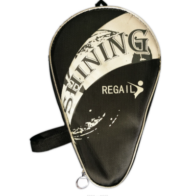 Regail, Table Tennis Racket Bag Single Pack, Double-Sided Cotton Bag, Cross Jacquard Bag