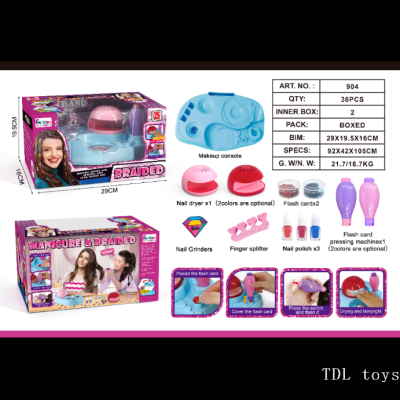 2023 Wholesale Hot Sale Barbie Doll Set with Battery Girl DIY Manicure Set